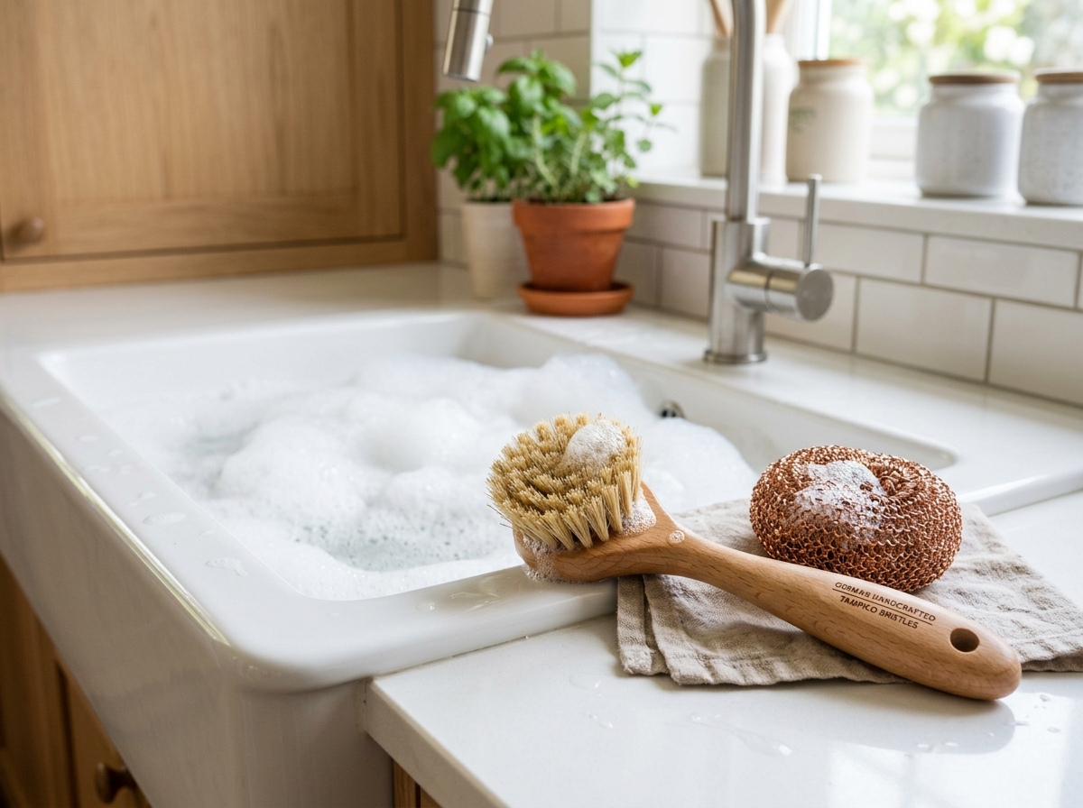 The 4 Best Plastic-Free Dish Brushes of 2026: No Microplastics in Your Sink